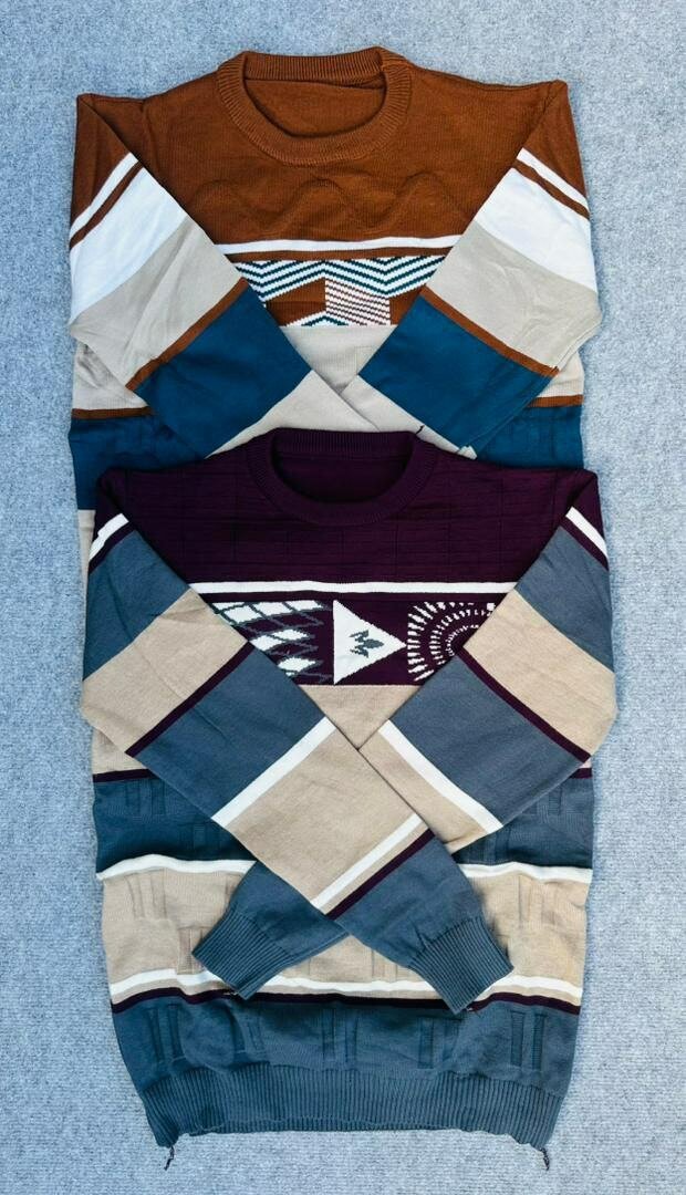 Pulls à motifs géométriques