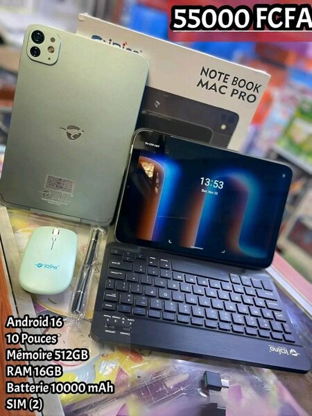 Tablette tactile Android 16 - 10 Pouces