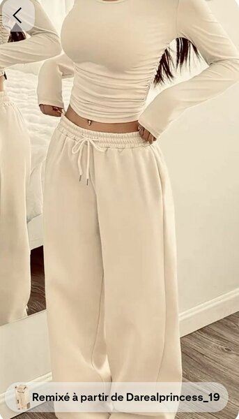 Ensemble survêtement femme blanc