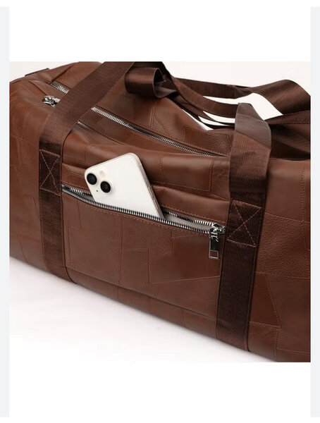 Sac de Voyage en Cuir Brun