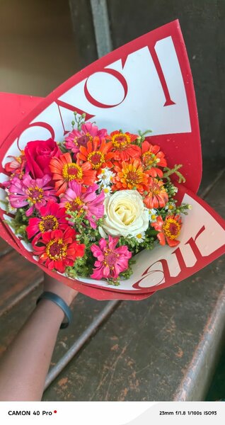 Bouquet de fleurs coloré