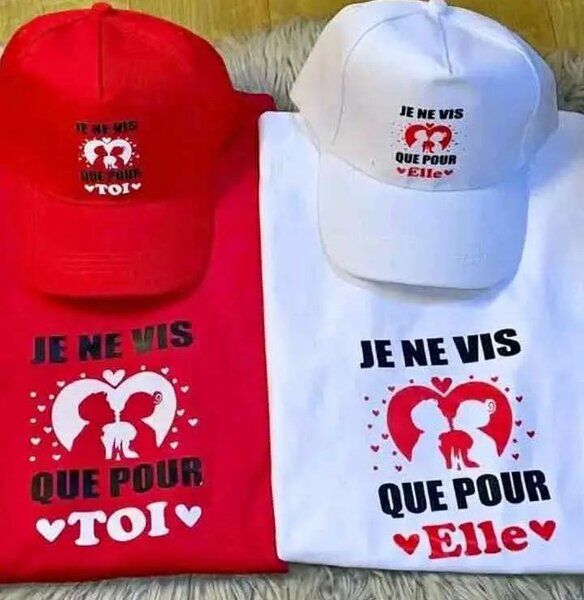 Ensemble Casquette et T-Shirt Couple
