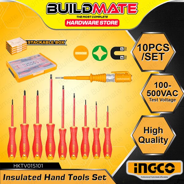 INGCO Tournevis isolés 10pcs