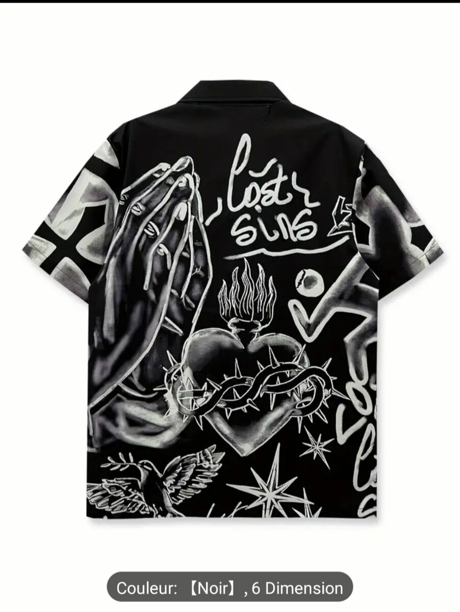 Chemise imprimée street art