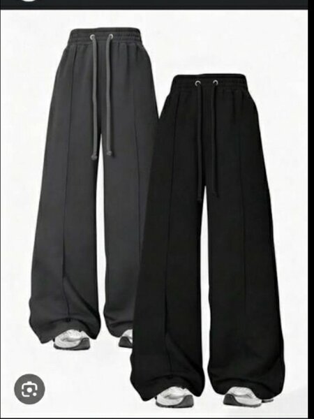 Pantalons larges en coton