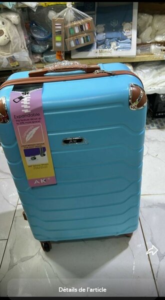 Valise extensible bleue