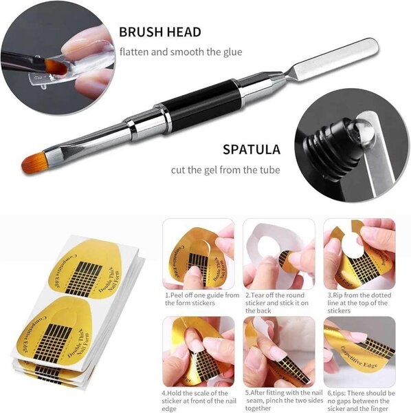 Pinceau et Spatule pour Ongles