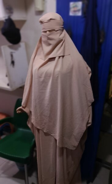 Abaya intégrale beige