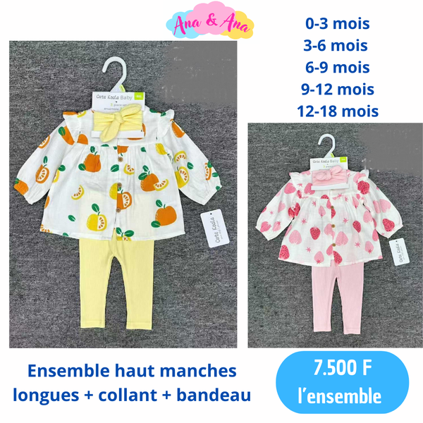 Ensemble Bébé Floral & Fruits