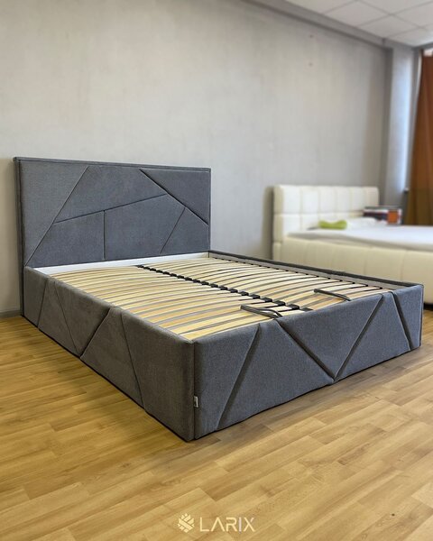 Lit double avec design moderne