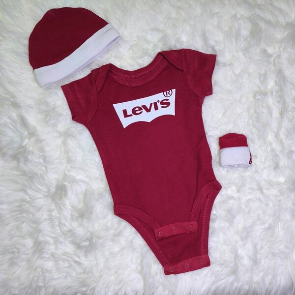 Body bébé Levi's rouge