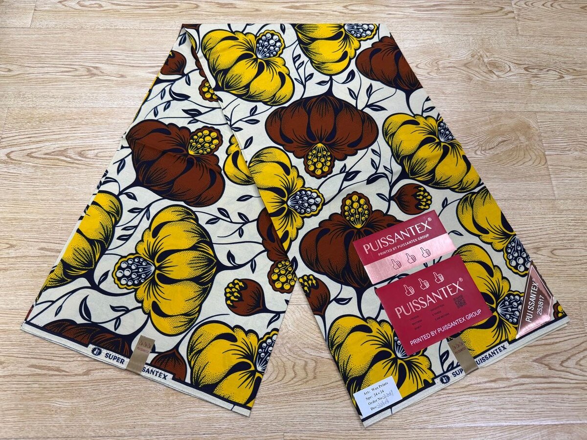 Tissu Wax Africain Floral