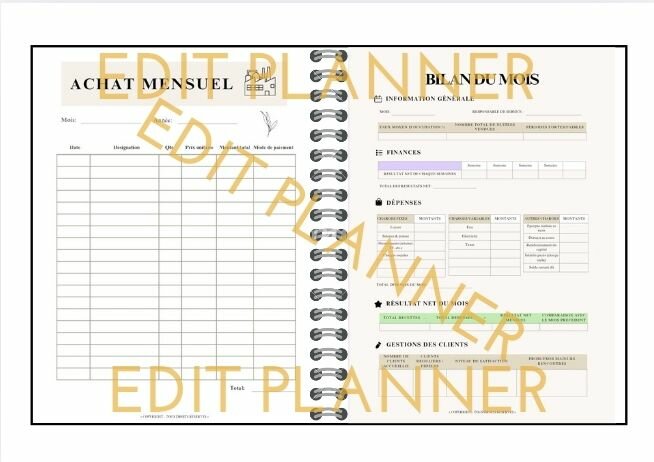 1 mois Planner Résidence