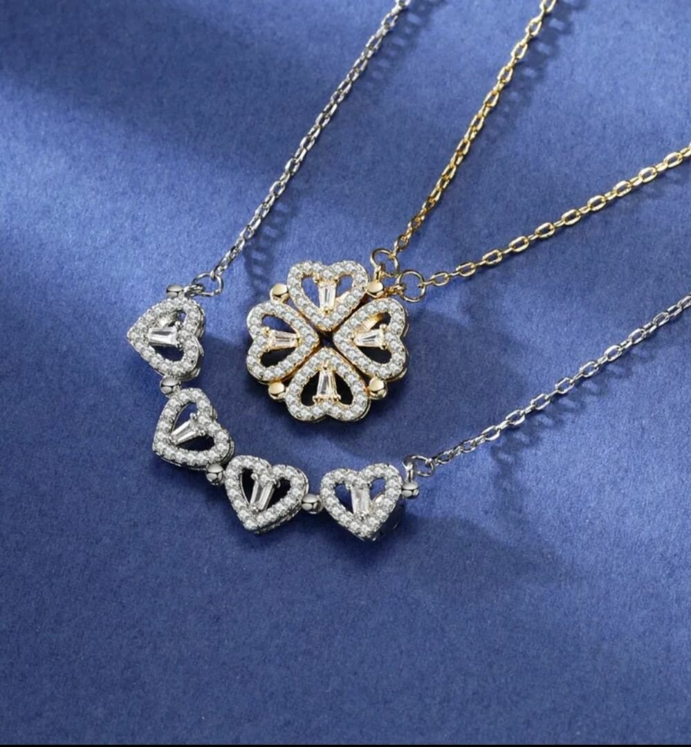 Collier en or avec pendentif en forme de cœur