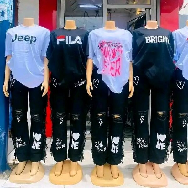 Ensemble survêtement et t-shirt pour femmes