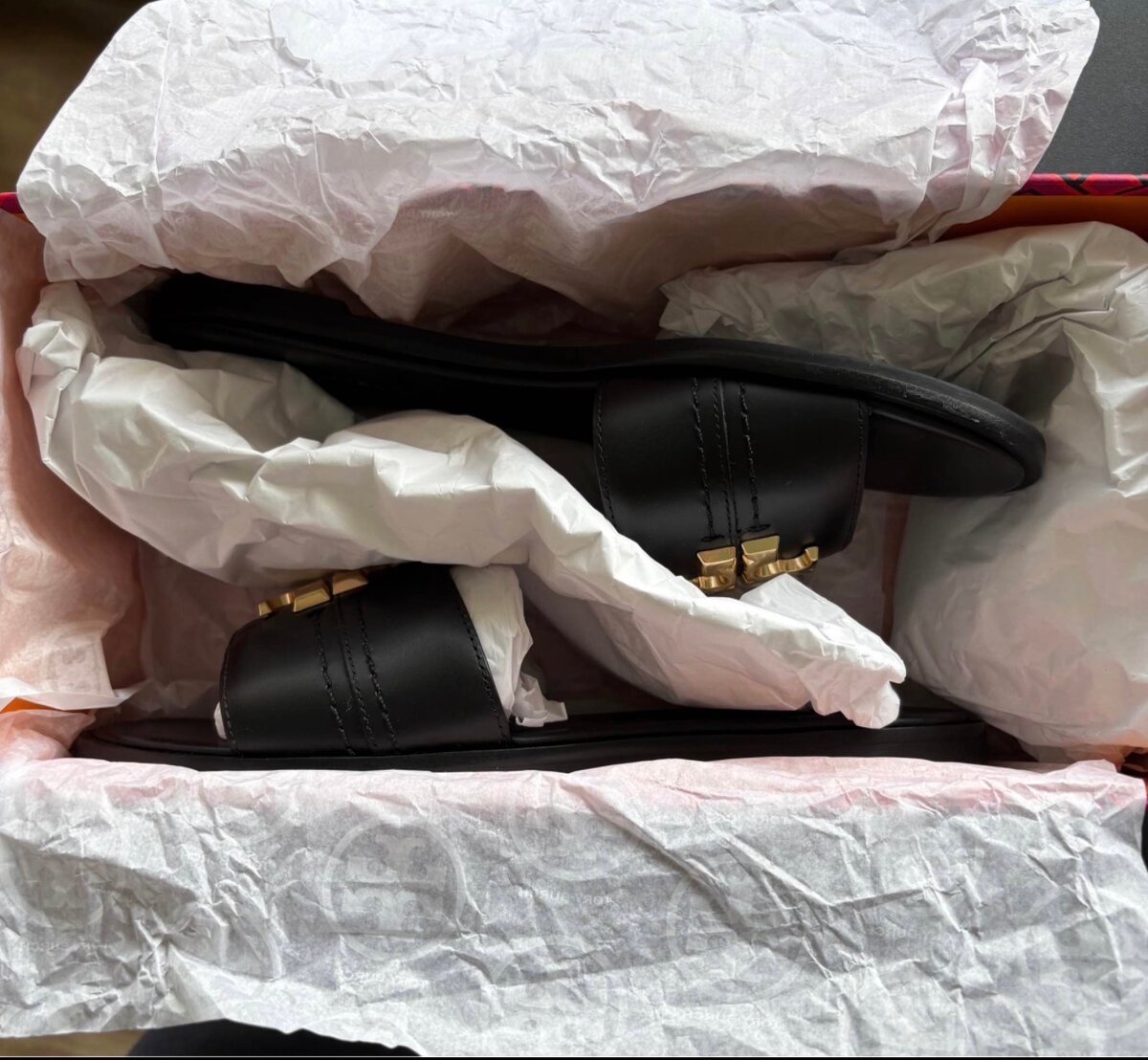 Tory Burch Mules en cuir noir