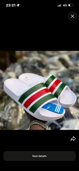 Men's White Slides Sandals