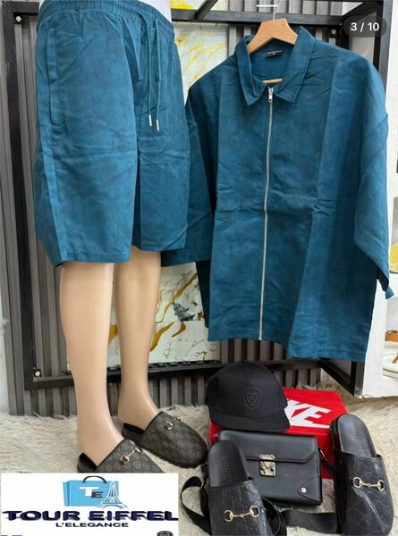 Ensemble décontracté bleu homme