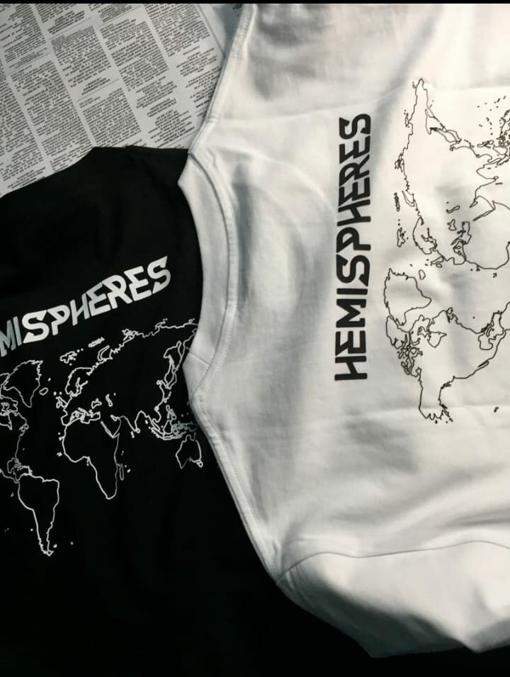 T-shirt "Hemispheres" imprimé