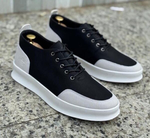 Baskets élégantes en cuir pour hommes