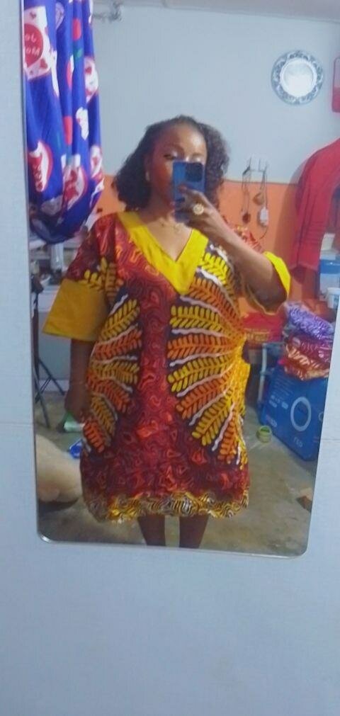 Robe Dashiki Colorée Femme