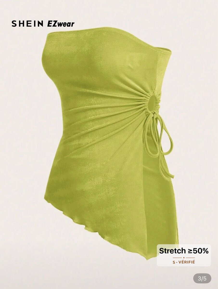 Haut asymétrique extensible