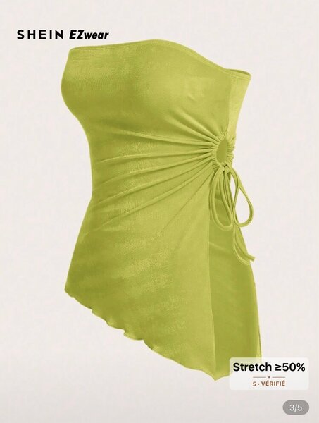 Haut asymétrique extensible