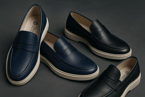 Mocassins élégants en cuir