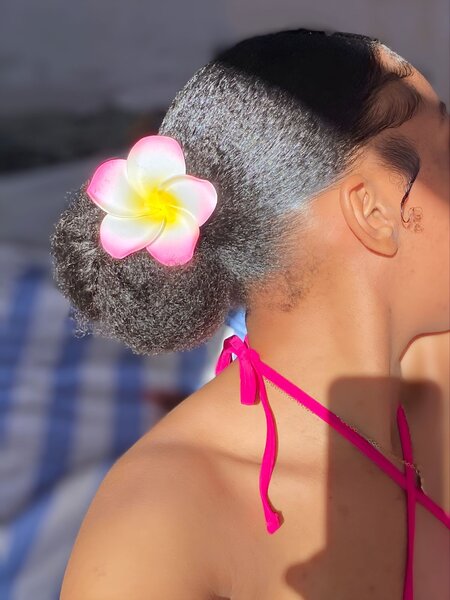 Pinces à cheveux fleurs colorées