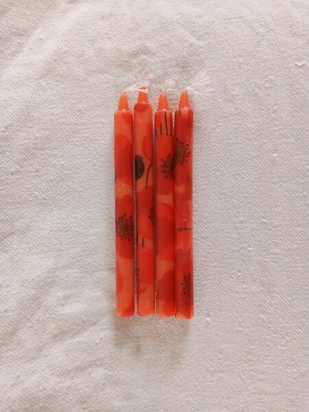 Bougies décoratives rouges