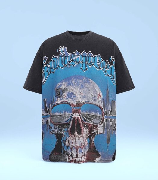 Skull Graphic Oversized T-Shirt