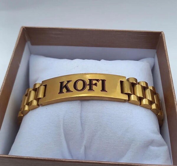Bracelet personnalisé KOFI en or