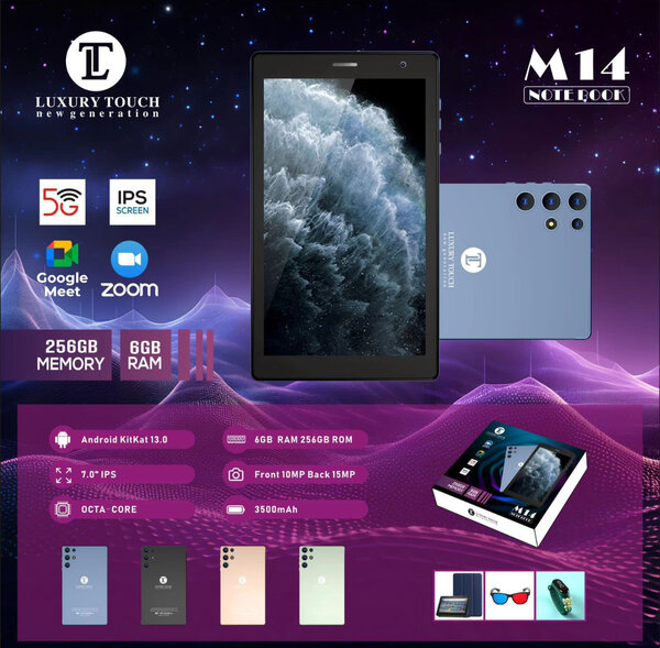 Tablette M14 7" 6GB RAM 5G