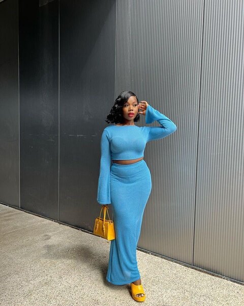 Ensemble Top et Jupe Élégant