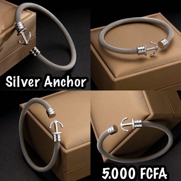 Bracelet Ancre Argent