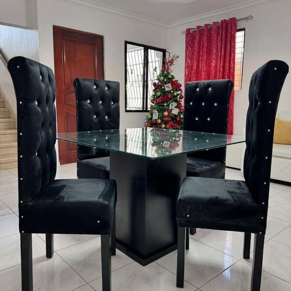 Ensemble Table Noir Moderne