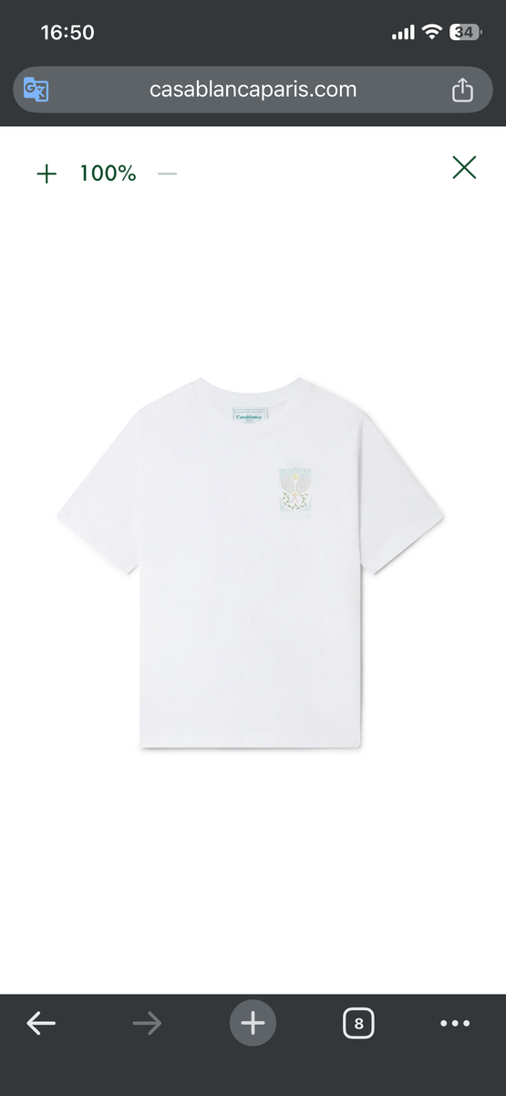 T-shirt Tennis Pastel Blanc