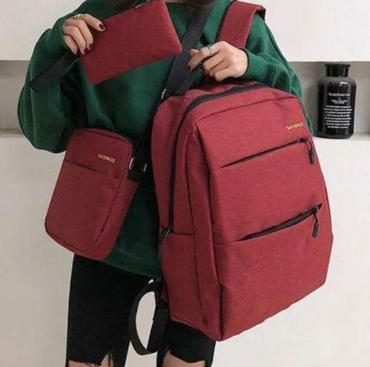 Sac à dos femme rouge