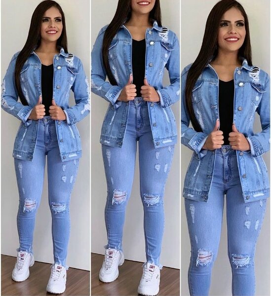 Veste en jean pour femme