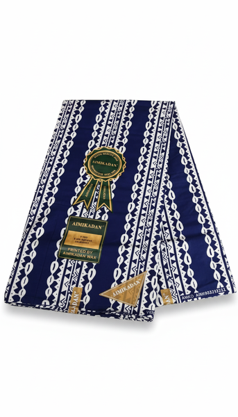 Pagne Wax Africain Bleu