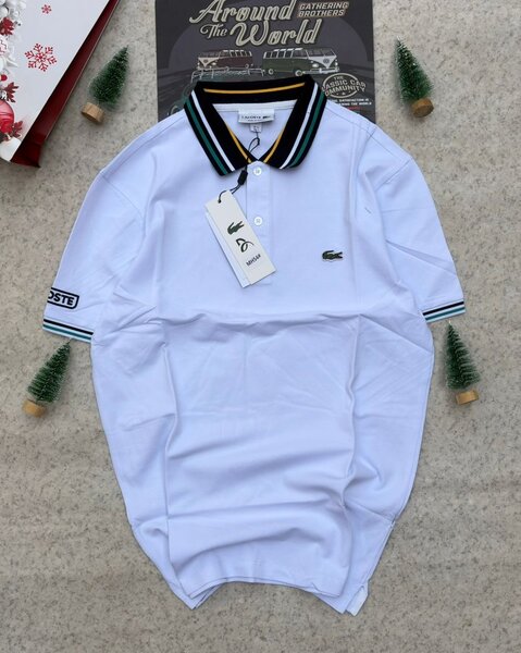 Polo en coton blanc classique