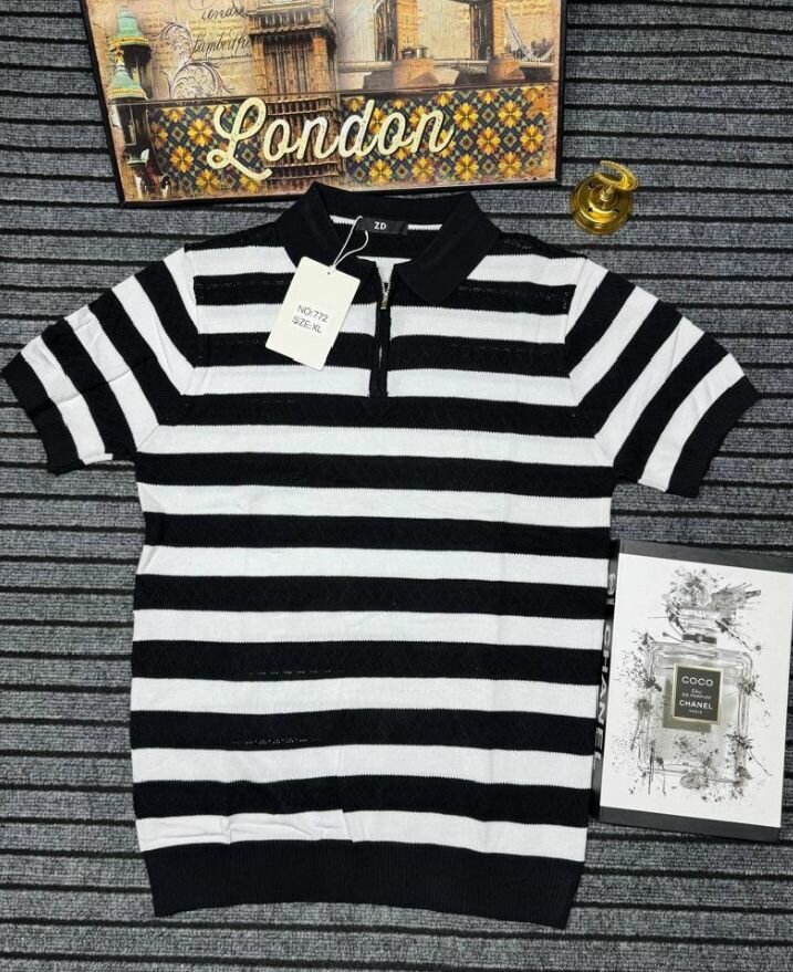 Polo Rayé Homme Élégant