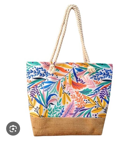 Sac cabas en toile florale