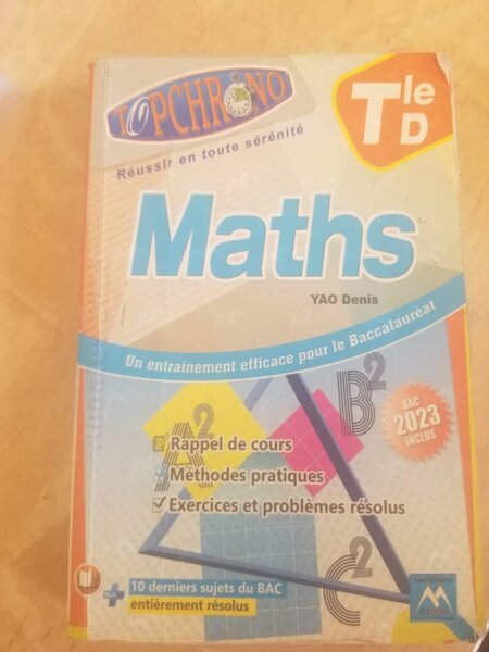 Manuel Maths Terminale