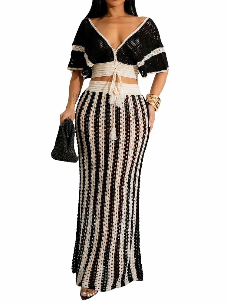 Ensemble jupe tricoter