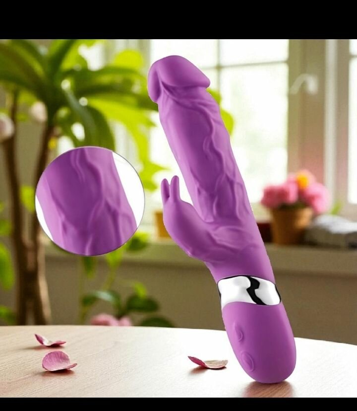 Vibromasseur Violet Réaliste pour Femme