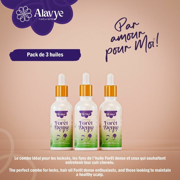 Lot de 3 huiles de pousse