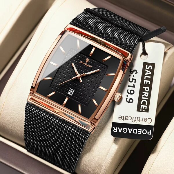 Montre Rectangulaire Élégante