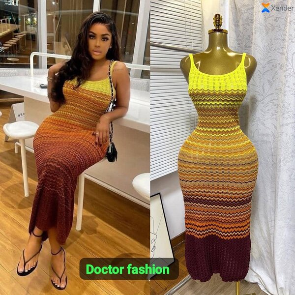 Robe longue dégradée été