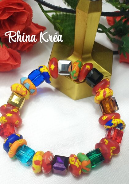 Bracelet perles Africainnes